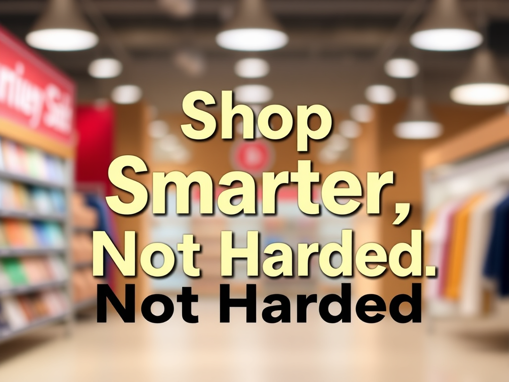 Shop Smarter, Not Harder